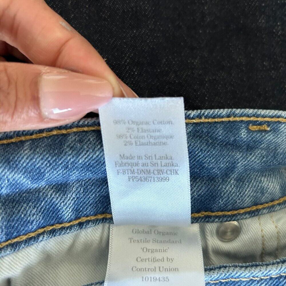 Everlane Curvy Cheeky High Rise Straight Jeans Light Wash Size 29 Womens - Picture 7 of 10